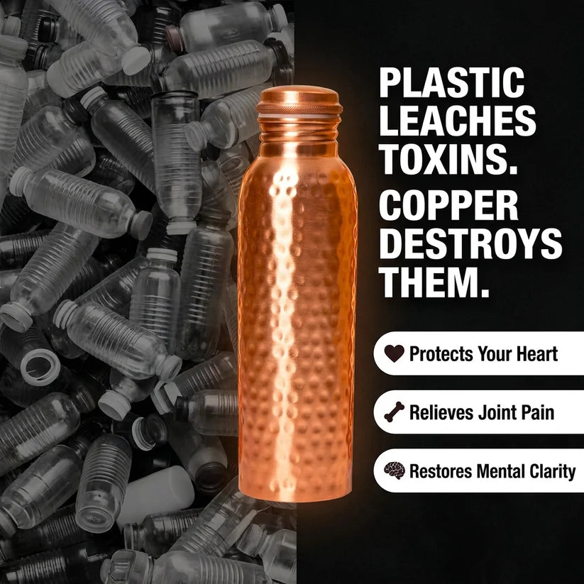 99% Pure Copper Water Bottle