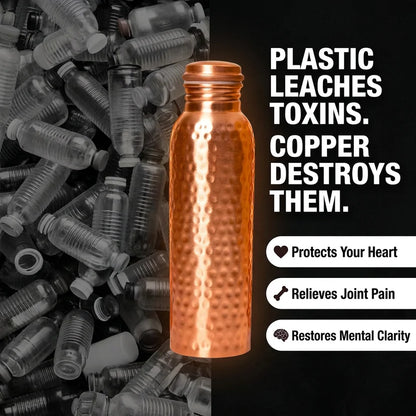99% Pure Copper Water Bottle