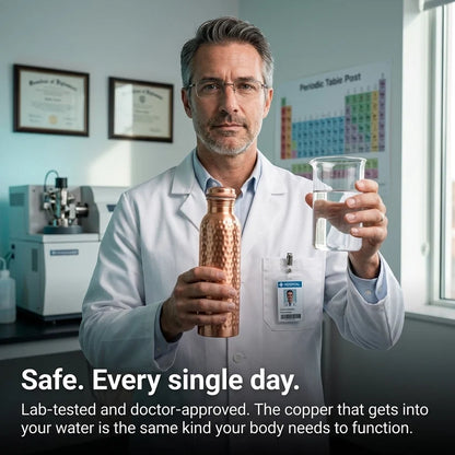 99% Pure Copper Water Bottle