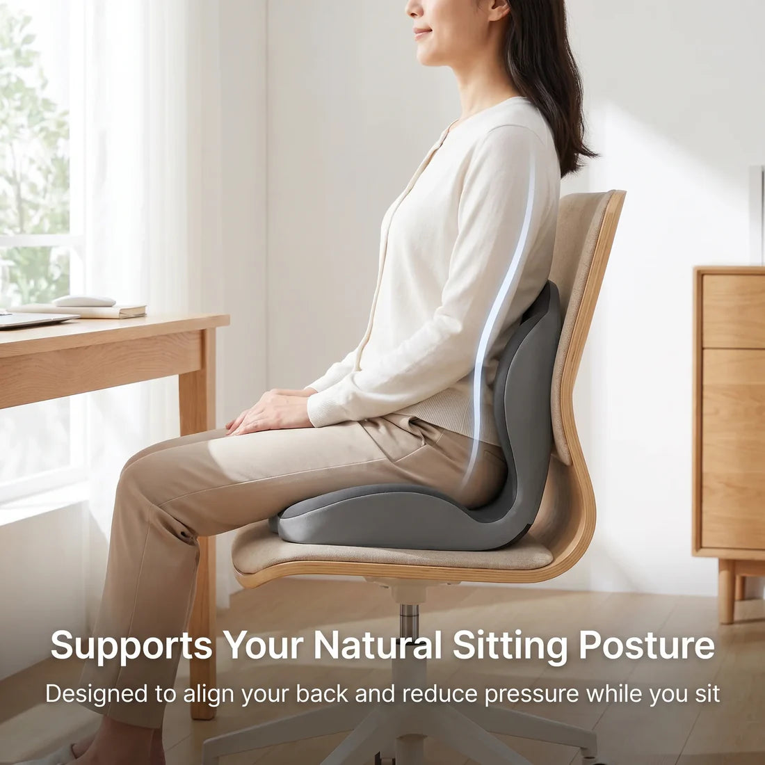 Ergonomic Back Support Seat Cushion